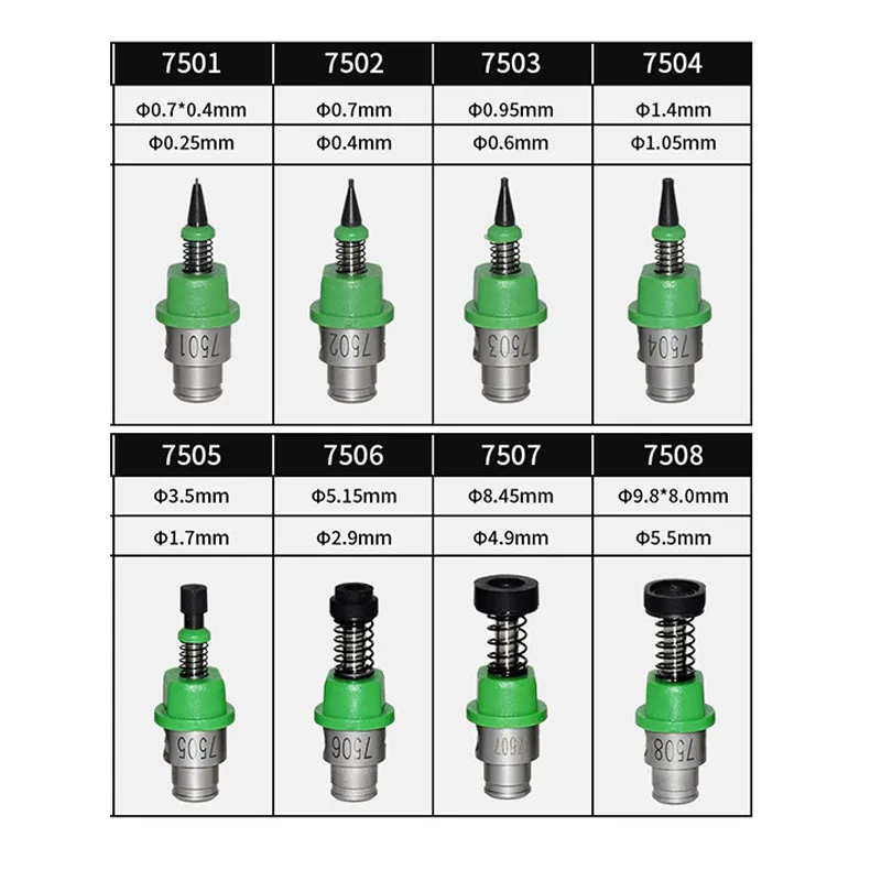 SMT dysza Juki 7500 7501 7502 7503 7504 7505 7506 7507 7508 ASSY dla JUKI RS-1 maszyna typu Pick + Place maszyna SMT dysza