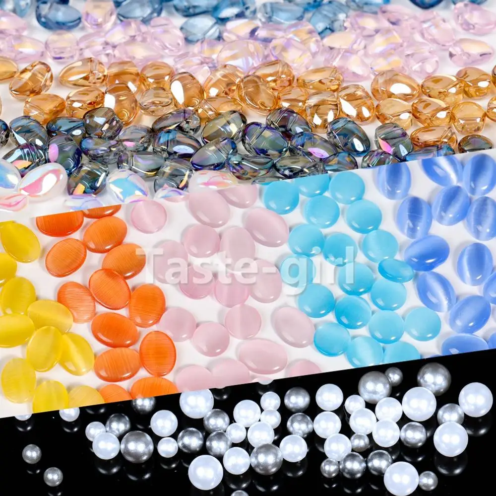 New arrival 60PCS 3D resin nail art decorations flower nail rhinestones charms jewelry stone nails accessories SZH