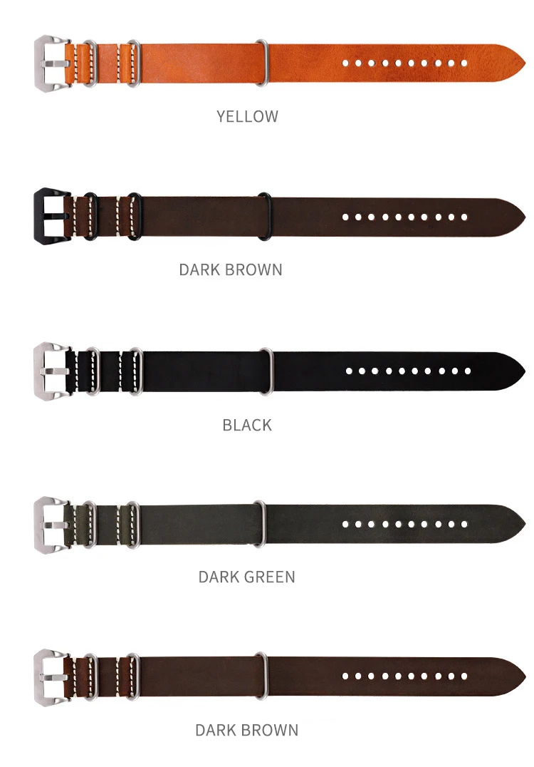 Retro Crazy Horse Genuine Leather Watch Strap18mm 20mm 22mm 24mm 26mm Long Cowhide Watch Band Replacement Wristband
