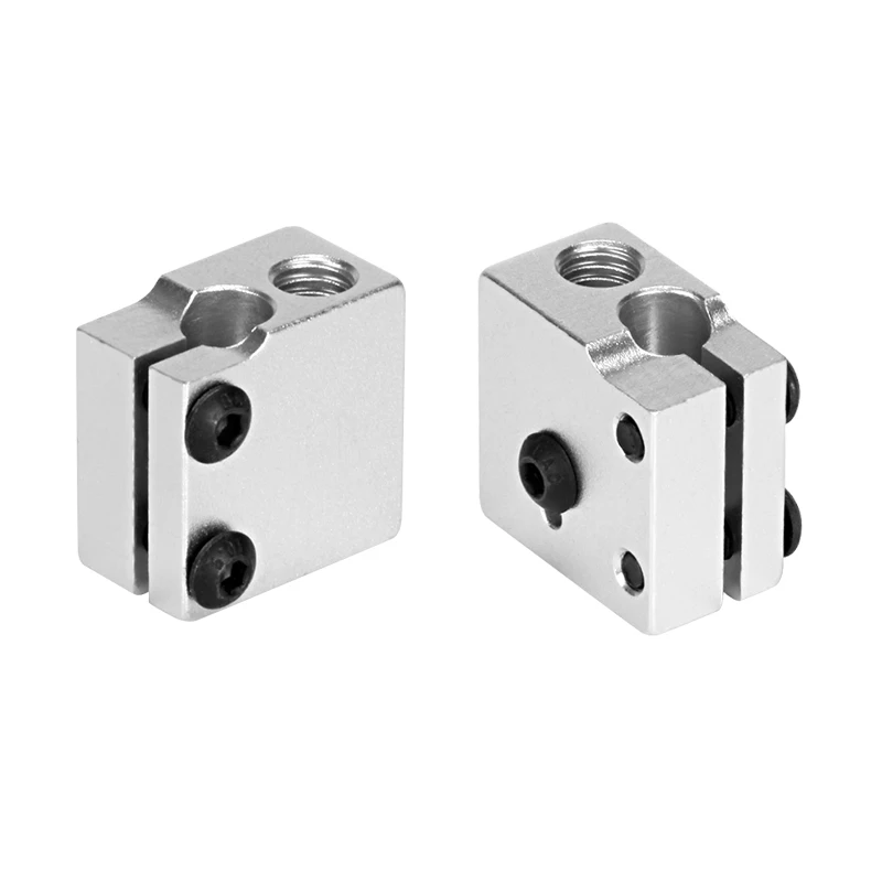 

2PCS 3D printer Volcano hot end eruption heating block 1.75 3mm Filament V5 V6 Extruder J-head Aluminium Heater block