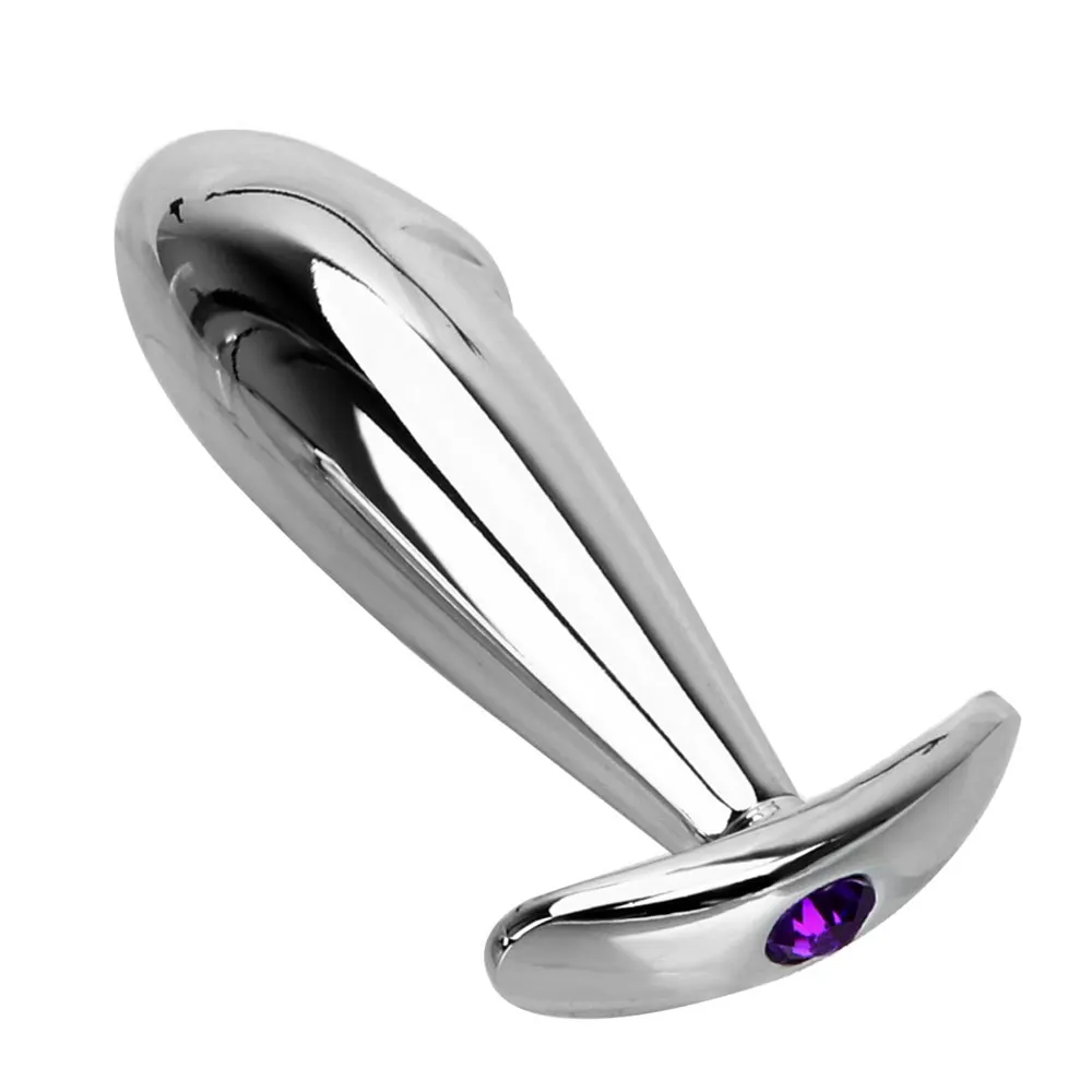 WAKEWAY Anal plug sex toy mini metal stainless steel smooth steel butt small tail female/male dildo personal products