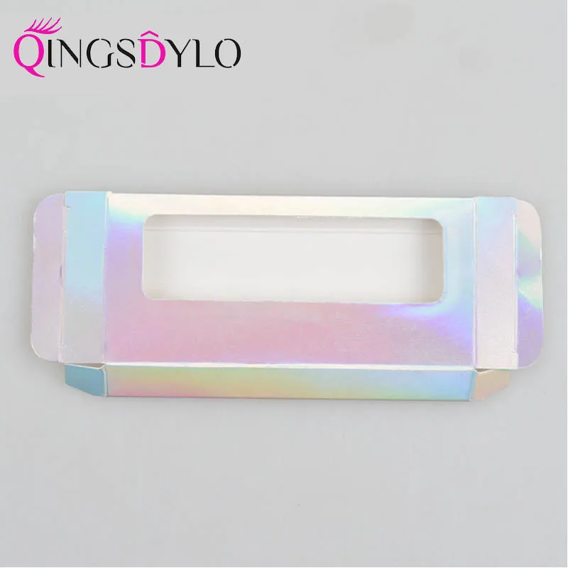 

25mm 3D Mink Lashes Rectangle Cardboard Box False Eyelashes Packaging Box without Logo Cosmetic Empty Eyelash Packaging Box