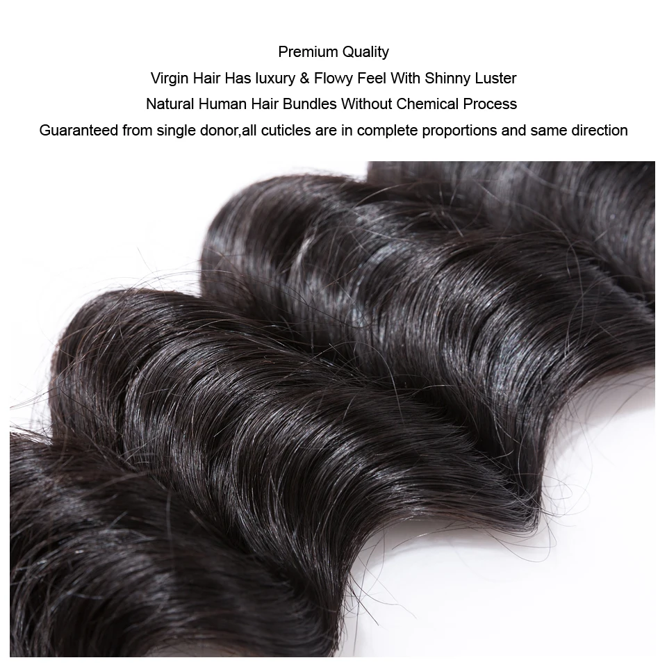 MOCHA Hair 3 Bundles 10A Brazilian Virgin Hair Loose Wave 12\