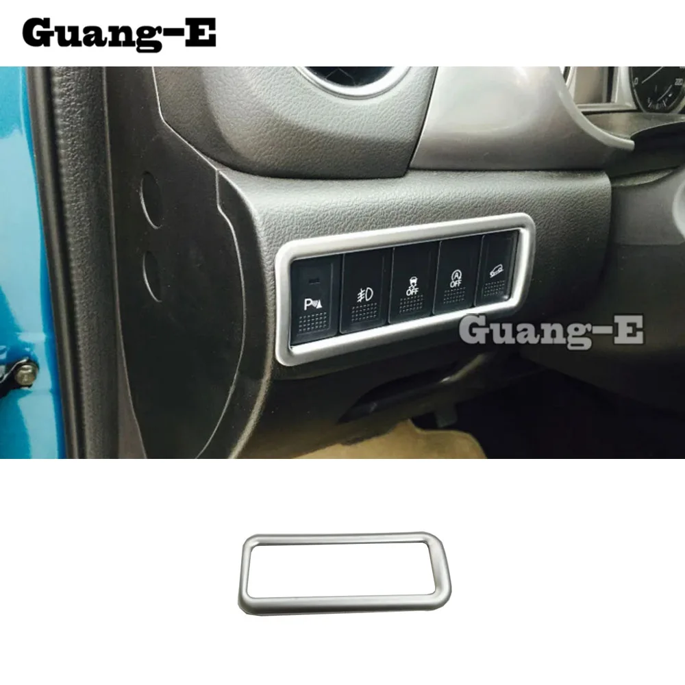 For Suzuki Vitara 2016 2017 2018 2019 Car Detector Stick Styling ABS Front Head Fog Light Switch Button Trim Frame Lamp