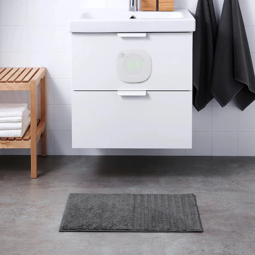 LED Night Light Clock Motion Sensor Light Wireless LED Lamp USB Rechargeable Bedside Lamp LED Cabinet Closet Lighting Nightlight