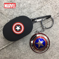 MINISO Marvel Earphone Case For Xiaomi MI Redmi Airdots 1/2 Silicone Wireless Bluetooth Headphones Case Cover With Key Chain