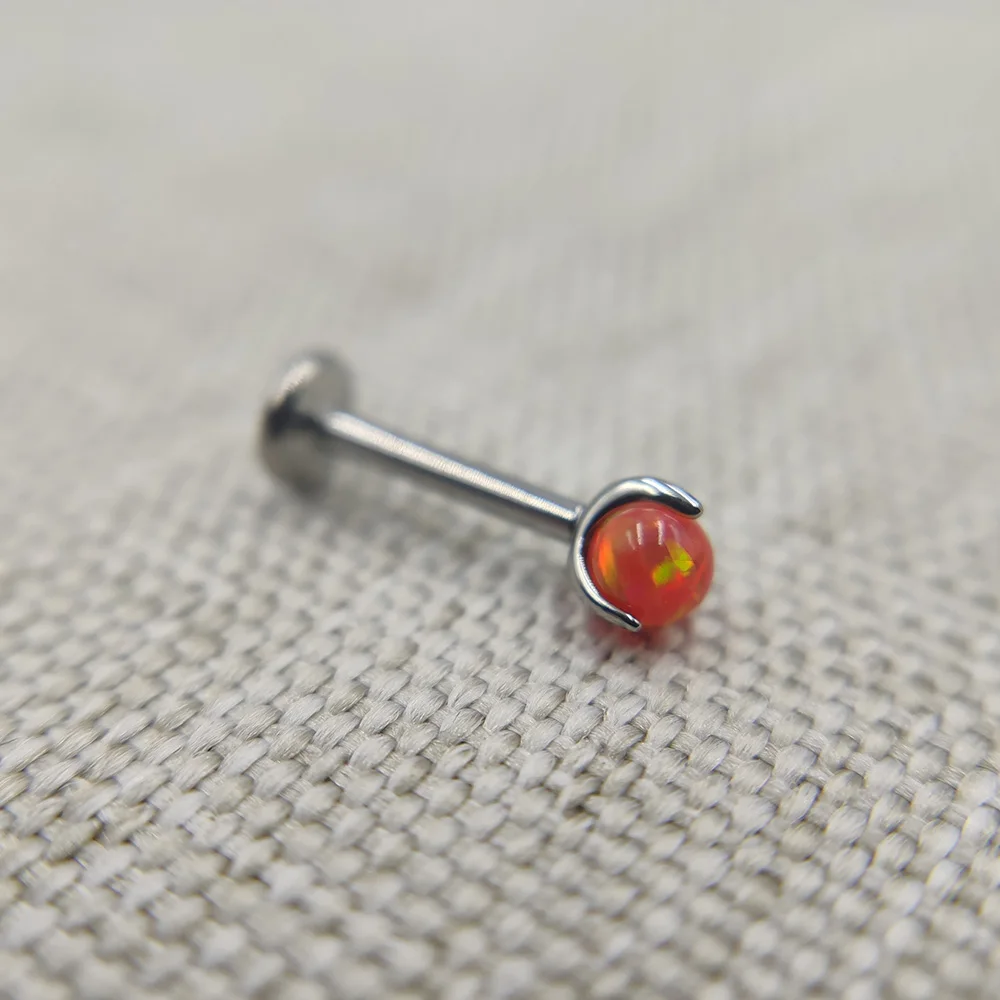 

16G Implant Grade Titanium ASTM F136 Internal Thread Labret Piercing Lip Tongue Helix Cartilage Tragus Piercing Body Jewelry