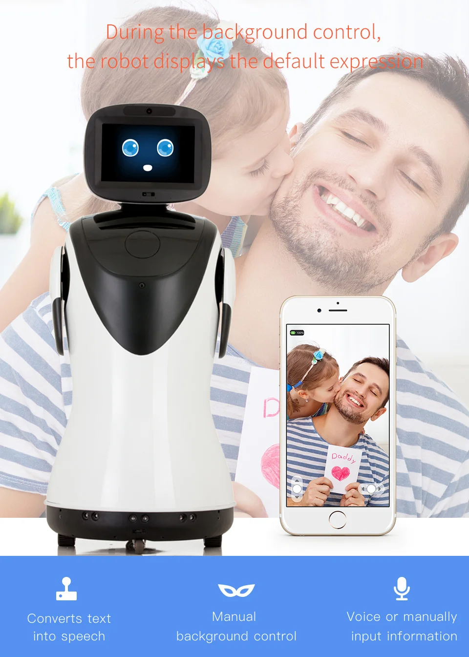 Humanoid english service welcome robot/ dancing and singing robot /shopping mall reception voice venue guide robot