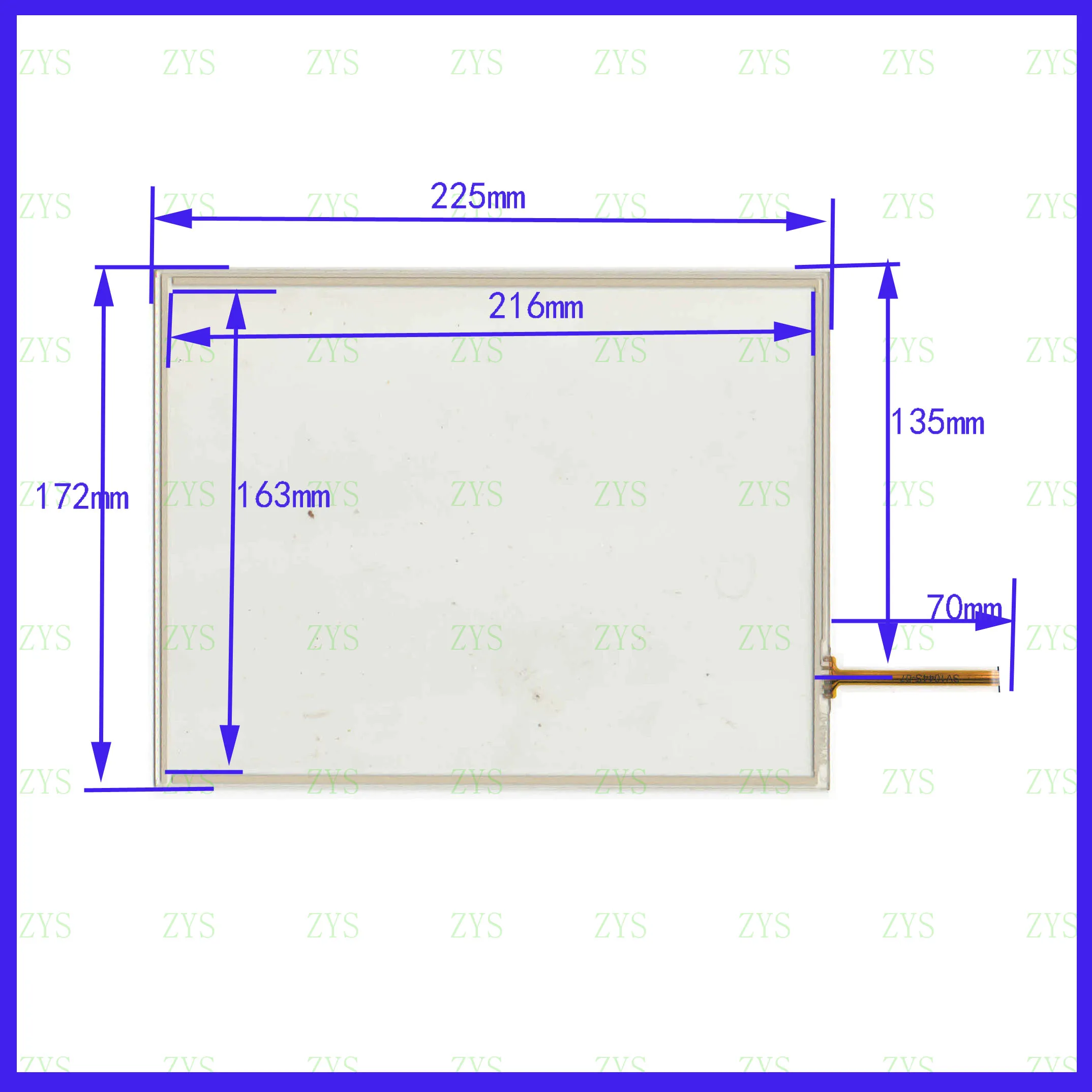 

ZhiYuSun SV1044S-07 4 line capacitive touch screen panel glass 225*172mm this is compatible 225*172 SV1044S