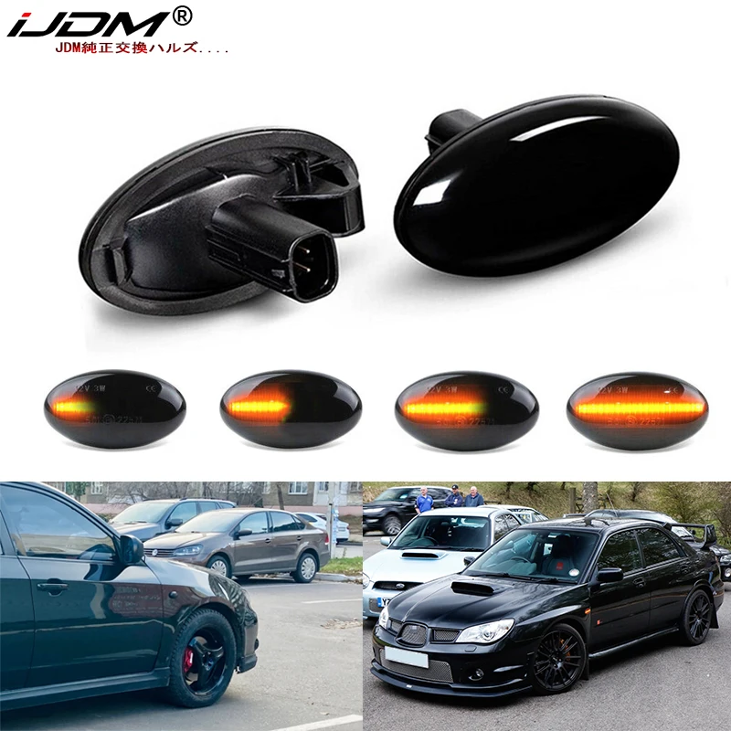 Amber Led Dynamic Side Marker Lamps For Subaru Impreza Wrx 02-07 For Subaru Liberty Sequential Blinker Light Turn Signal Light