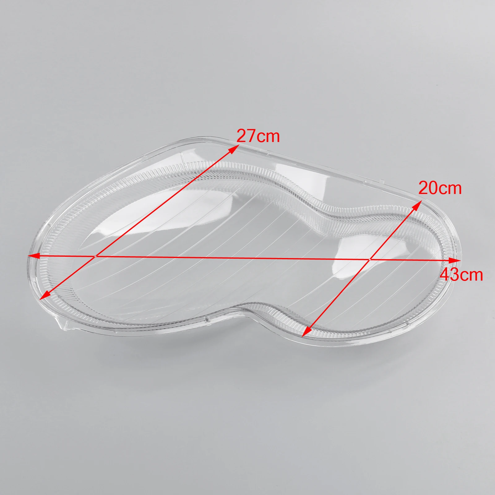 Areyourshop 1 Pair Left&Right Headlight Clear Lens Shell Cover For Benz W203 C-Class 2001-2007 4DR Headlight Lens Shell Car Part