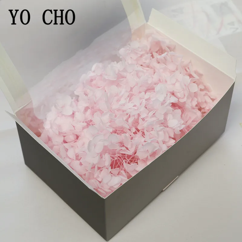 YO CHO Natural Fresh Preserved Hydrangea Flowers Head for DIY  Real Eternal Life  Hydrangea Flowers Material   20g/lot