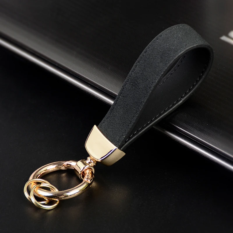 Luxury Suede Leather Car Key Chain