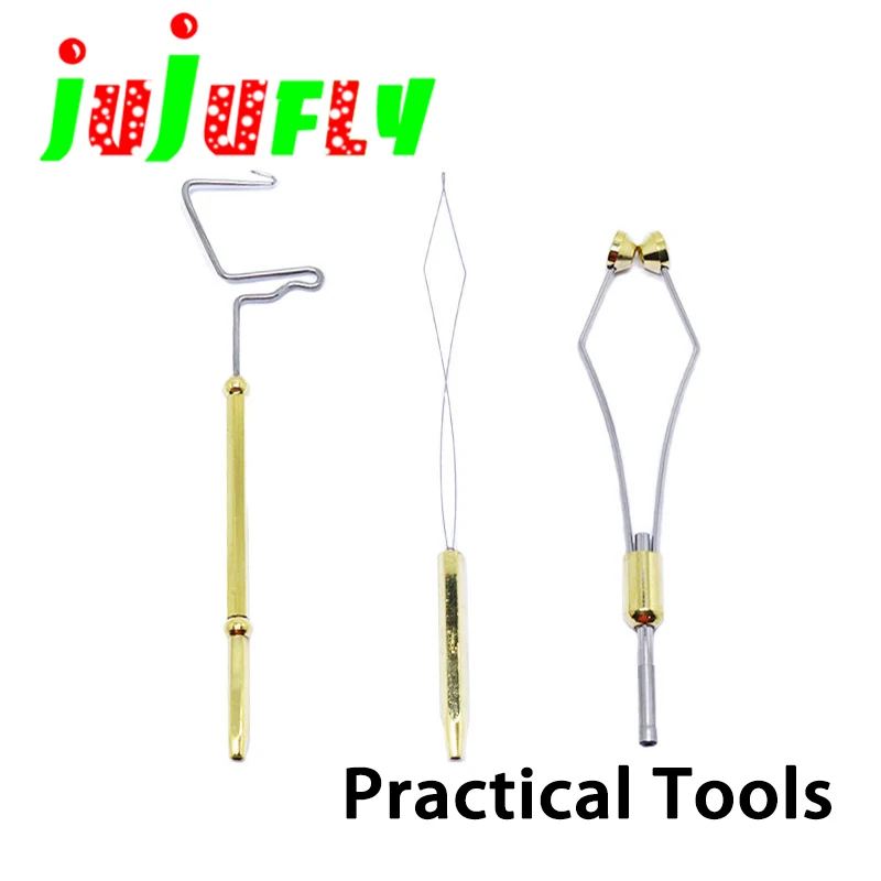 jujufly praktisch basic vliegbindgereedschap keramische punt vliegbindset spoelhouder threader roterende zweep finisher