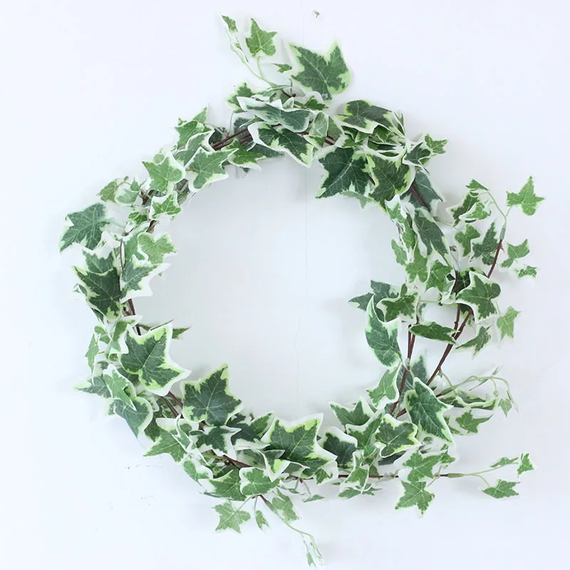 4Pcs/lot Artificial plant Simulation 1.8m ivy strip green vine Sewer Decor Home wedding Backdrop wall hanging rattan fake plants