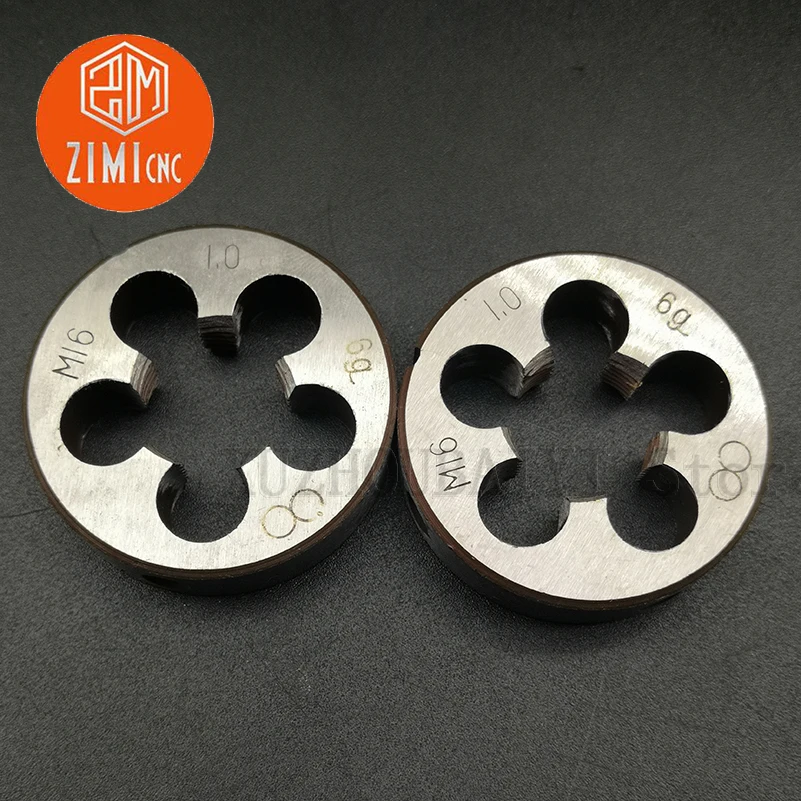 M35 Diameter Benang Standar Mesin Tekan Bulat Die Set Alat Manual HSS 1.0 1.25 1.5 1.75 Lapangan Menekan Bulat Menekan mati