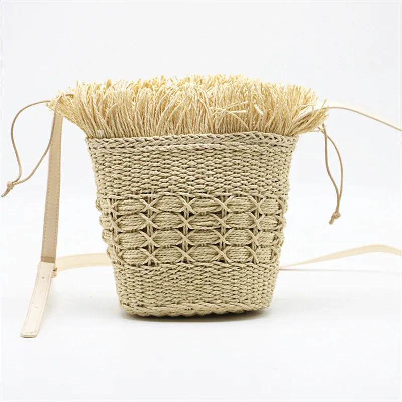 

Tassel Paper Straw Bag Shoulder Crossbody Woven Bag New Braided Straw Handbag
