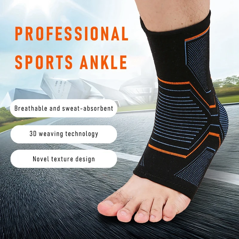 1 PCS 3D Compression Nylon Strap Belt Ankle Protector Football Ankle Support Basketball Ankle Brace Protective