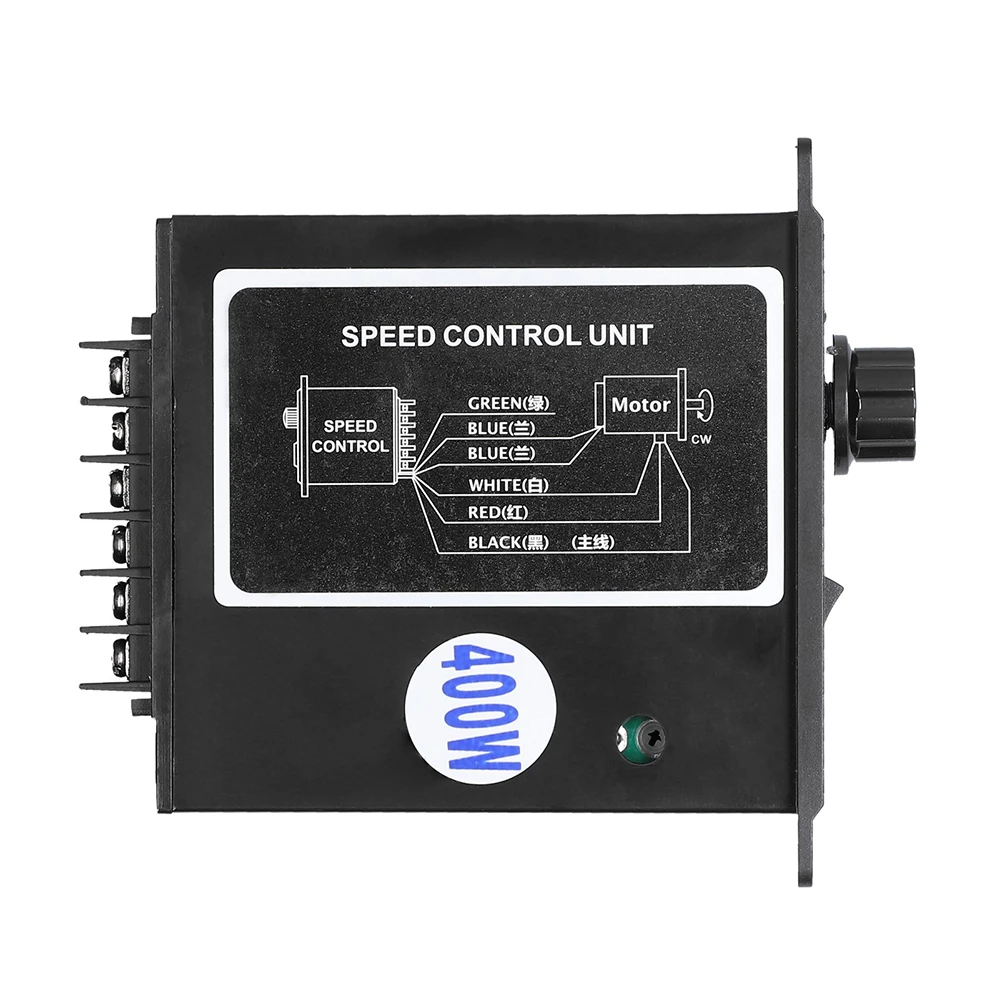 US-52 400W AC 220V 90-1400r/min 50Hz 90-1700r/min 60Hz Speed Controller AC Regulator Motor Control with Filter Capacitor