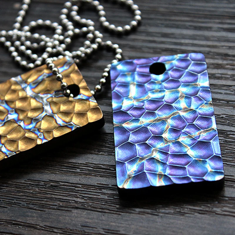 

Аксессуары для инструментов для повседневного использования на открытом воздухе, подвесная титановая пластина, уличная легкая метка для клетки