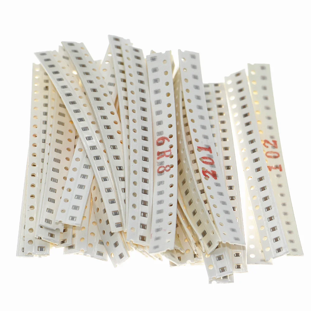 2300ピース/ロット50値0805チップ抵抗器 (0tary-10mΩ) + (2.2pf-1uf) 40値smdコンデンサキットセット