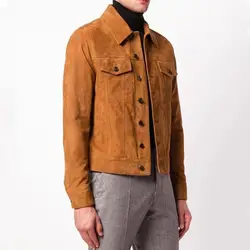 New Fashion 2023 Men's Jacket Genuine Suede Cow Leather Coat for Male Autumn Winter Fall Clothing Plus Sized XXXL 3XL