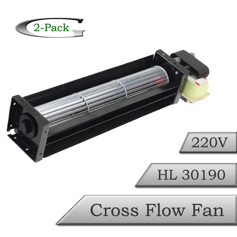 

2 Piece HL30190 270mm*50mm*48mm Ball Bearing 12W AC 220V Crossflow Cross Flow Fan