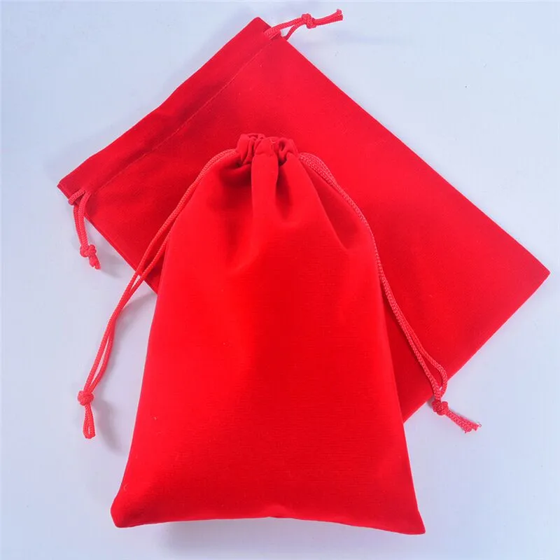 10Pcs 9cm(3.54in) × 7cm(2.76in) Velvet Dice Bags Tarots Cards Deck Storage Bag Mini Drawstring Cloth Pouches For Board Game