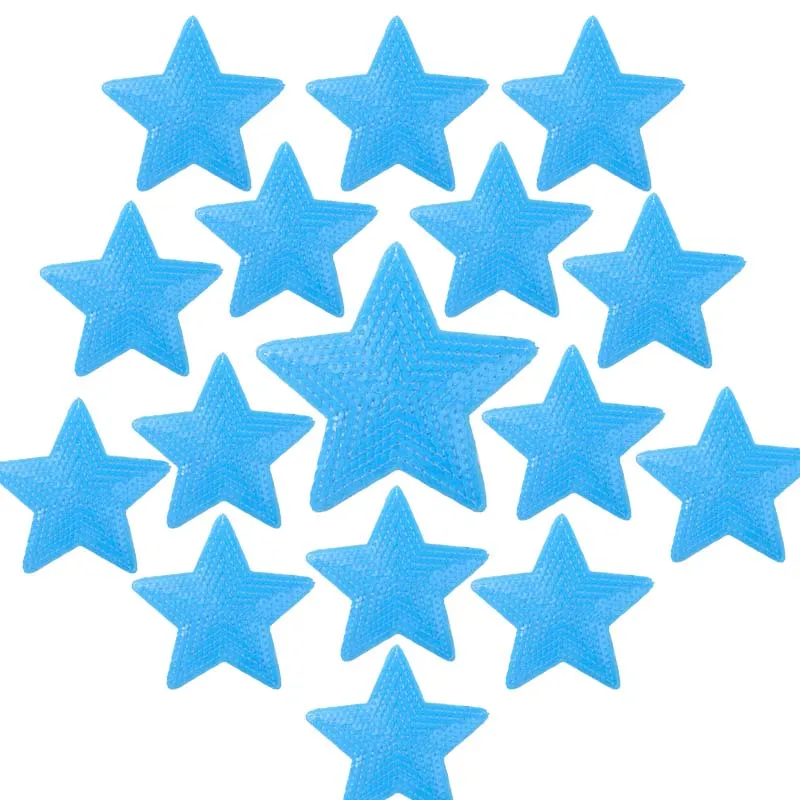 16 Style 10PCS Wholesale Sequins Star Patches On Clothes Cartoon Applique Iron On Embroidered Patches For Clothing Stickers DIY