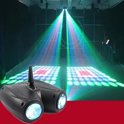 Luz LED RGBW de 20W y 64/128 piezas para escenario, lámpara de doble cabeza para Airship, proyector de luces para DJ, fiestas y discotecas, efectos geniales de iluminación de escenario