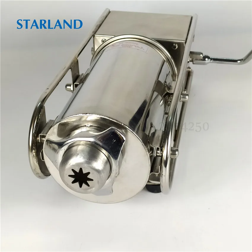 2L Spain Churros Making Machine Stainless Steel Manual Sausage Stuffer Horizontal Churro Extruding Machine Sausage Filler