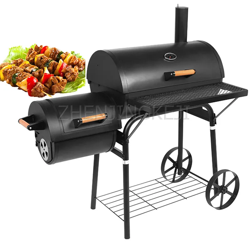 American Smoked Oven Parent-Child Home Family Gathering Villa Patio Field Grill Charcoal Outdoor BBQ 10-15 People Barbecue Grill