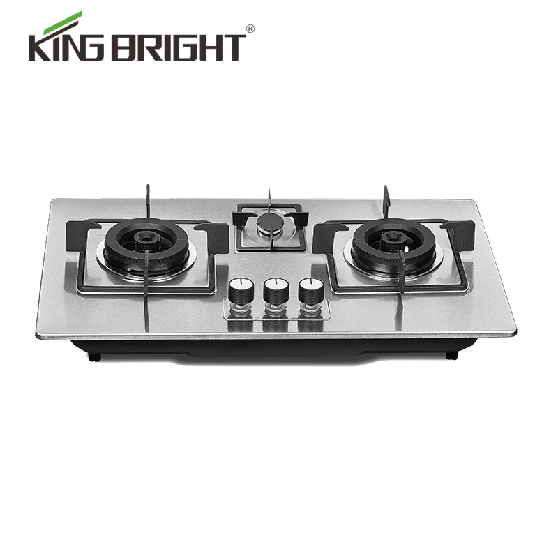 3 burner build in gas stove home appliances steel gas cooker kitchen cooktop