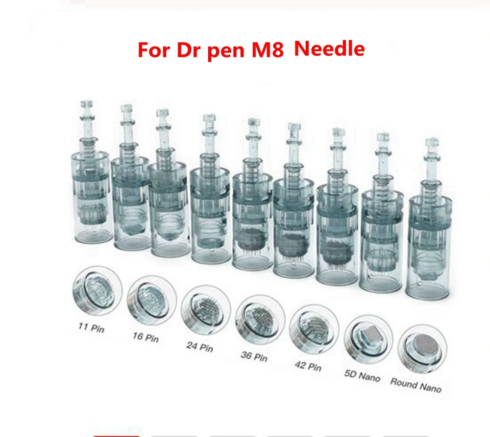 10pcs Bayonet Needle Cartridges For Dr.Pen M8 Replacement 11/16/24/36/42/Nano Pins