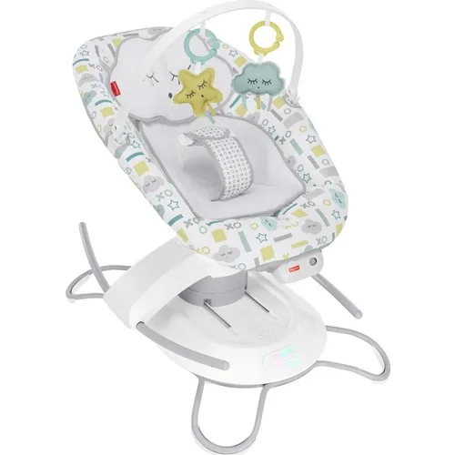 Fisher Price 2-in-1 Sleeping Companion Bouncer and Auto Swing GWD46 with Fisher-Price Smart Connect