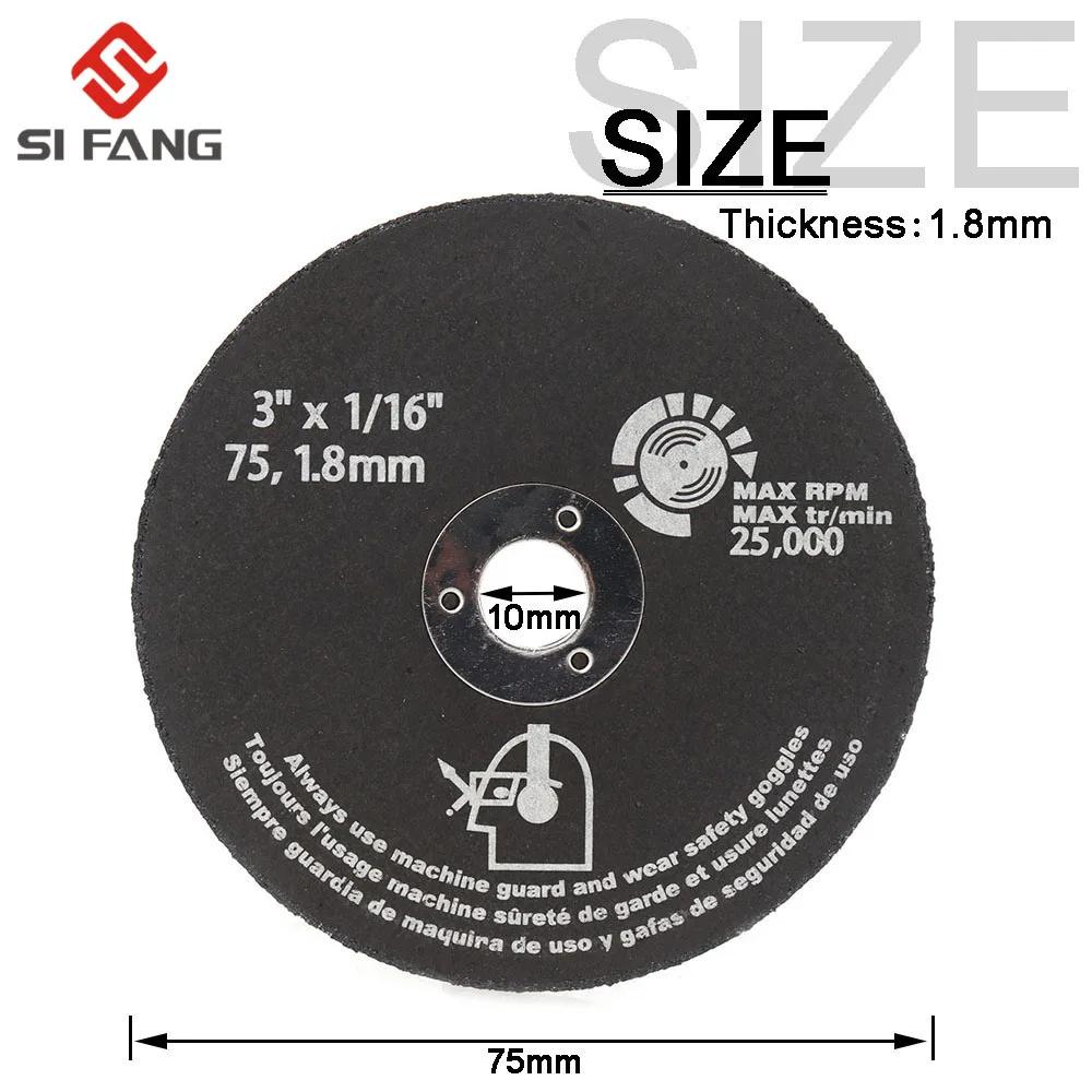 75mm/115mm/125mm Circular Resin Grinding Wheel Saw Blades Cutting Wheel Disc For Angle Grinder Metal Cutting