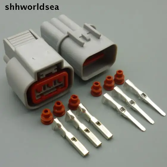 

worldgolden 2.2mm 3pin 3way auto wiring female male waterproof connector plug HN032-03020 HN036-03027