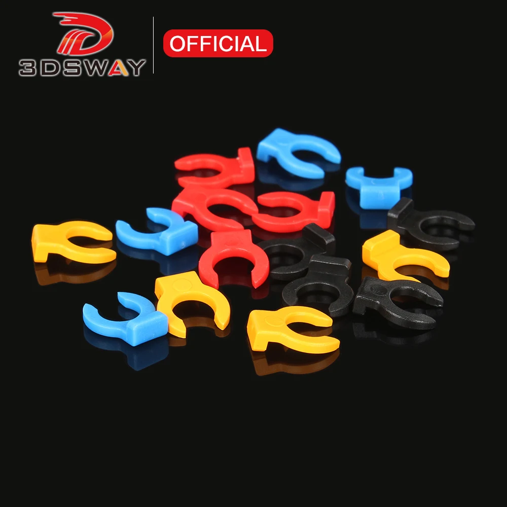 3DSWAY 4pcs/lot 3D Printer Parts Extruder Hotend Pneumatic Connector Clip Locking Slide Fall Off Buckle Blocker PTFE Tube Fixed