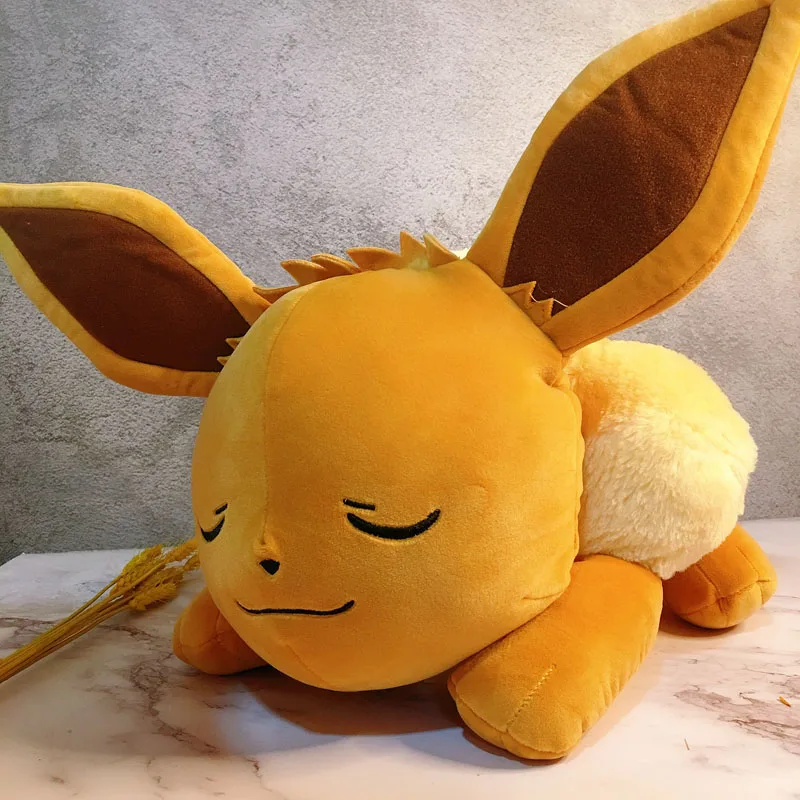 original PC centre Pokemon big Sleep Eevee plush toy stuffed toys doll doll Soft pillow Soft pillow 50CM