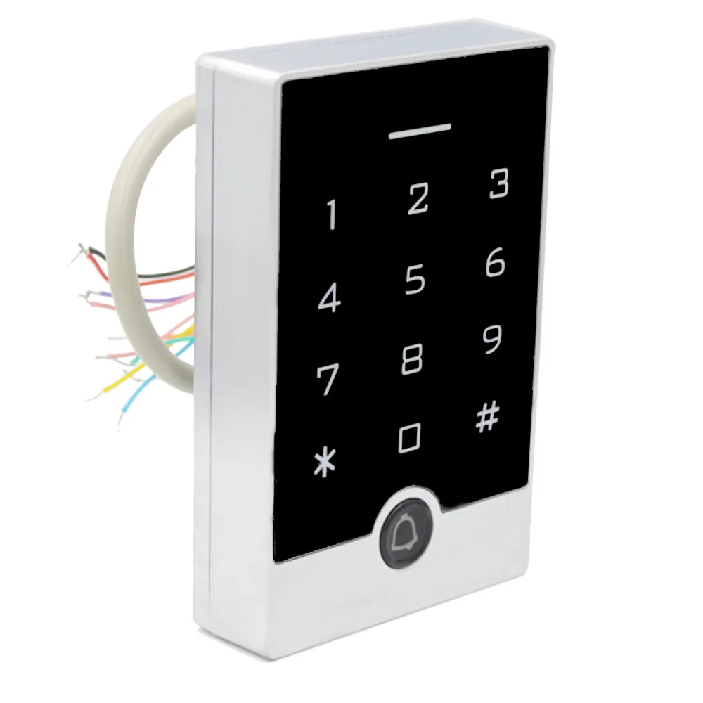 IP67 Waterproof Zinc Alloy 2000 User Wiegand Input Output Backlight 125Khz RFID Access Control Standalone Keypad Card Reader