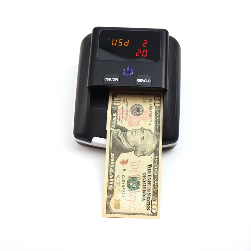 

Small portable currency detector 5W UV currency detector LED screen US dollar and euro currency detector can be customized