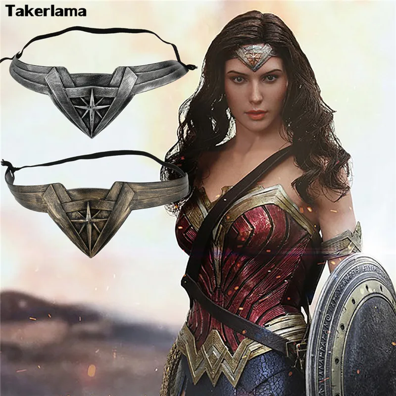 Diadema de superhéroe de Wonder Girl, accesorios de Cosplay de película femenina, máscara de superhéroe, accesorios de Halloween, novedad