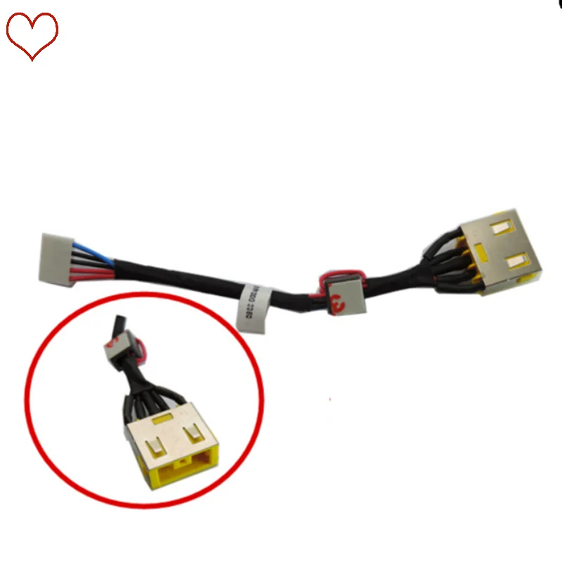 

New Laptop DC Power Jack Cable For Lenovo G400S G405S G490S G500S DC Charging Wire Cord Cable