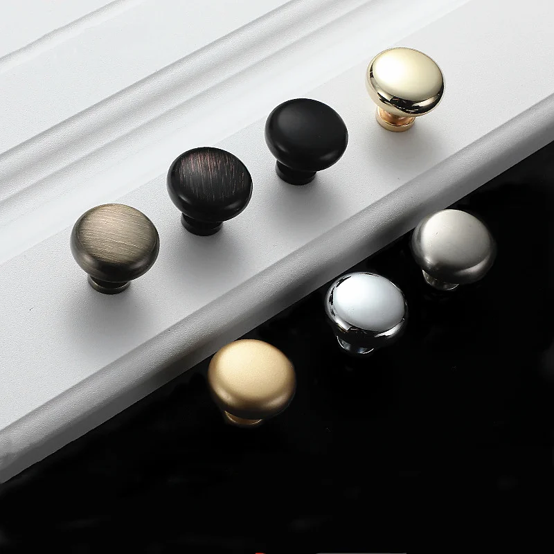 5PCS/set Single Hole  Furniture Cabinet Knobs and Handles Kitchen Handles Drawer Knobs Cabinet Pulls Cupboard Handles Knobs