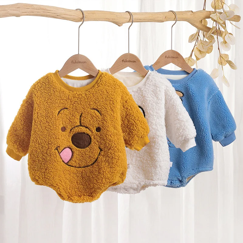 

Children's Sweater Cartoon Plush Cardigan Baby Out of One Piece Clothes