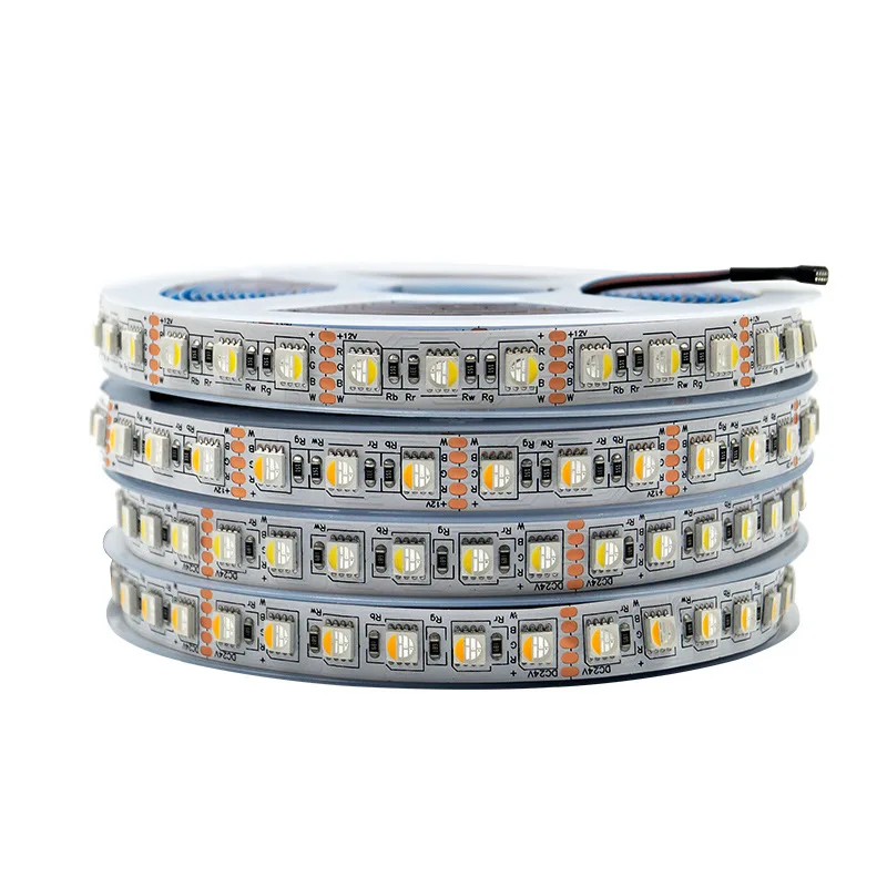 

50m LED RGBW Dimmable Strip RGBCCT RGBWW 4 IN1 Full Color Smart Tape RGB+White RGB +Warm White 84 LED/M 96 LEDS/m 12v 24v