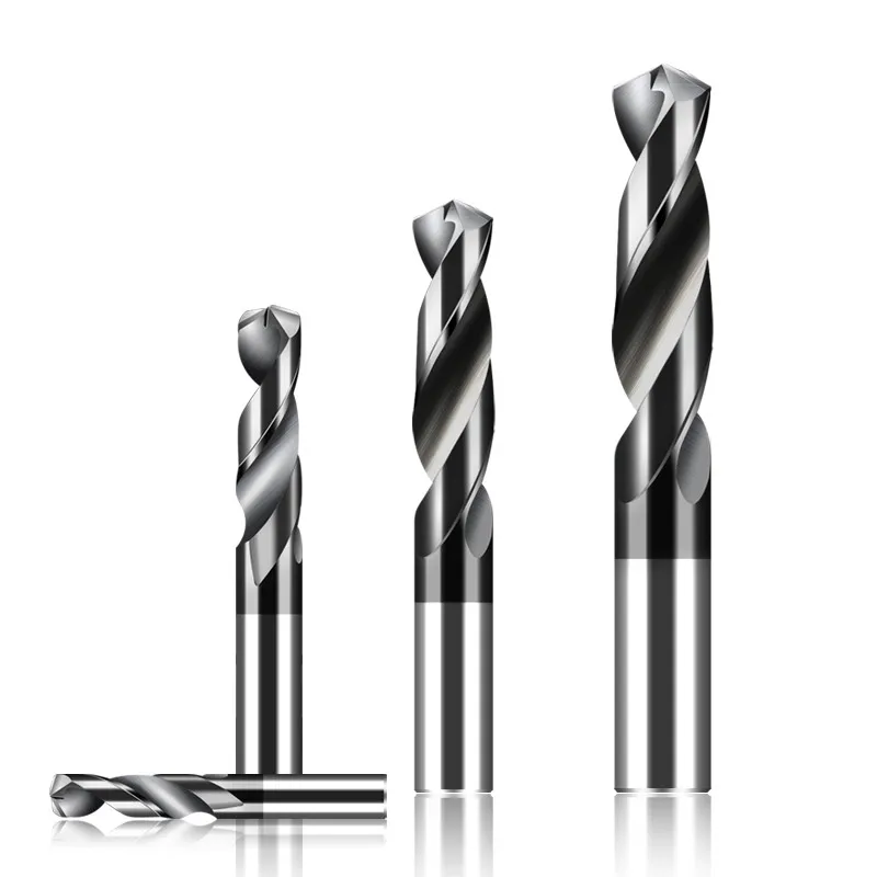 SANAI Tungsten Carbide Drill Bit 1mm - 20mm HRC45° HRC55° HRC65° Twist Drill Bit CNC Lathe Drilling Tools Metalworking Bits