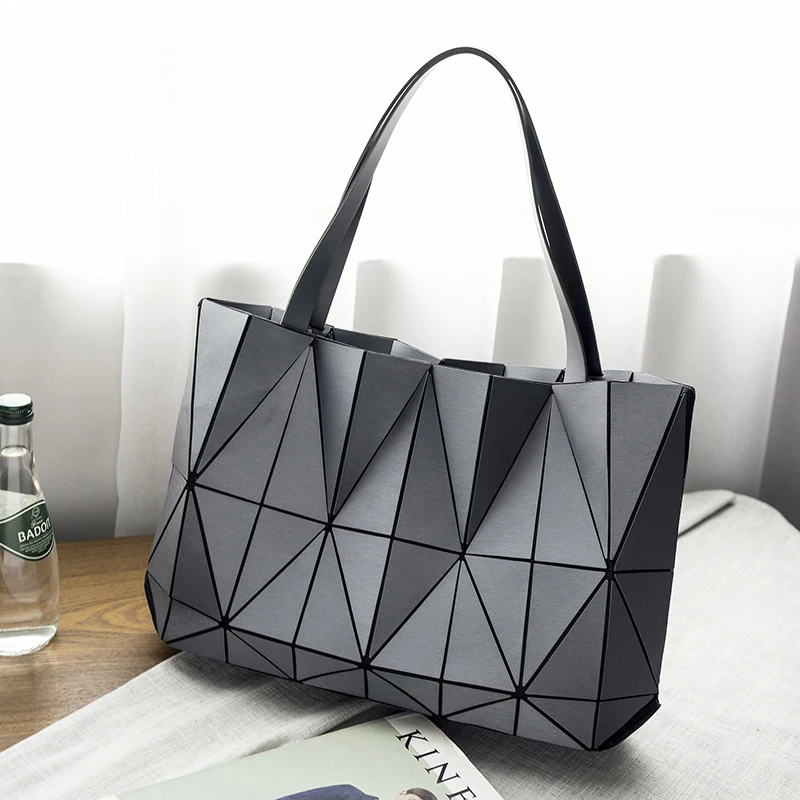 New High Quality Leather Women Geometric diamond Handbag Female Fashion Travel Bag Ladies Briefcase Shoulder Messenger Bag