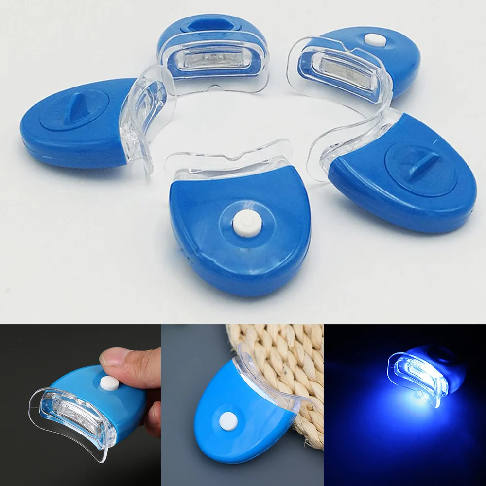 Blue Led Teeth Whitening Light Portable Oral Care Accelerator Stains Removal Dental Beauty Instrument Bleaching Lamp Device