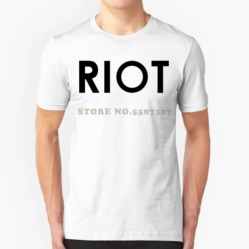 Riot T Shirt Funny Tv Super Soft Adult T Shirt Tee New Fashion Casual Cotton Short-Sleeve